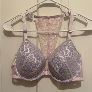 Victoria's Secret Lavender and Blush Lace Bra
